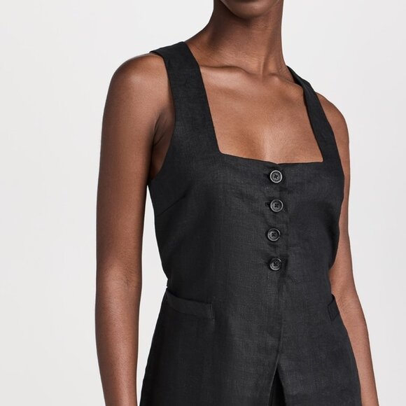 FAITHFULL THE BRAND Maya Black Vest Small Sold Out - Picture 9 of 14